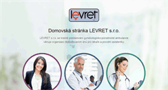 Desktop Screenshot of levret.cz